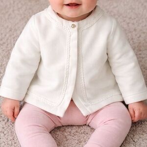 Chloé Baby White Button Up Jacket